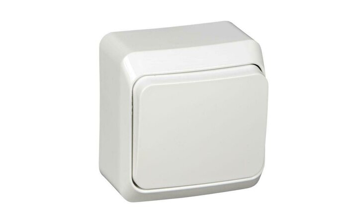 фото - Выключатель 1-кл. ОП Этюд 10А IP20 бел. SE BA10-001B