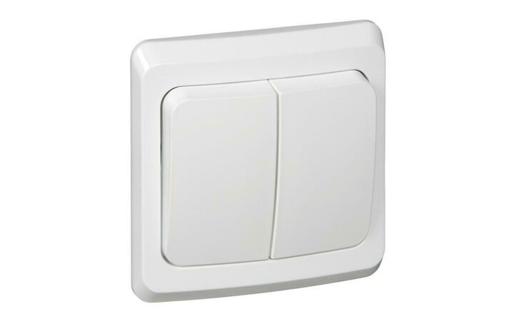 фото - Выключатель 2-кл. СП Этюд 10А IP20 бел. SE BC10-002B