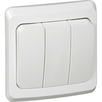 фото - Выключатель 3-кл. СП Этюд 10А IP20 бел. SE BC10-003B