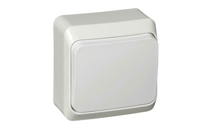 фото - Переключатель проходной 1-кл. ОП Этюд 10А IP20 бел. SE BA10-004B