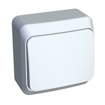 фото - Выключатель кнопочный 1-кл. ОП Этюд 10А IP20 с самовозвратом бел. SE KA10-001B