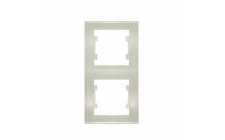 фото - Рамка 2-м Бриллиант верт. сл. кость UNIVersal 7948677