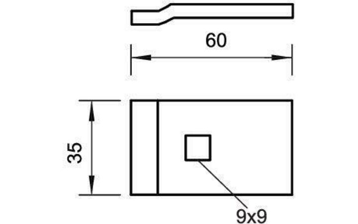 фото - Комплект фиксатора гор. цинк LKS 60 5 FT OBO 6232485