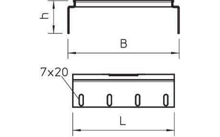 фото - Комплект соединительный для лотка H60 RVS 60 10 DD OBO 6068771