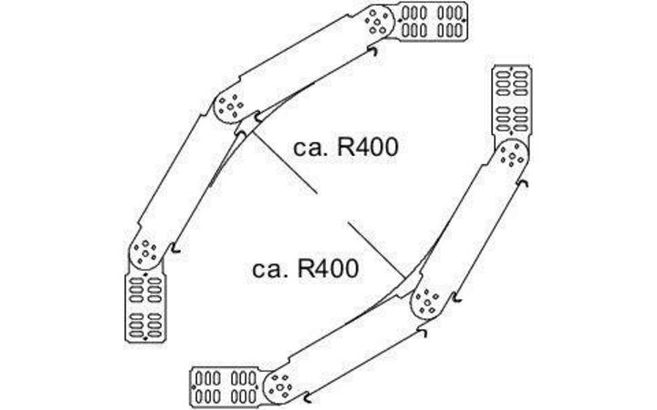 фото - Угол для лотка изменяемый 90град. 500х60 RGBV 650 FT гор. оцинк. OBO 7079508