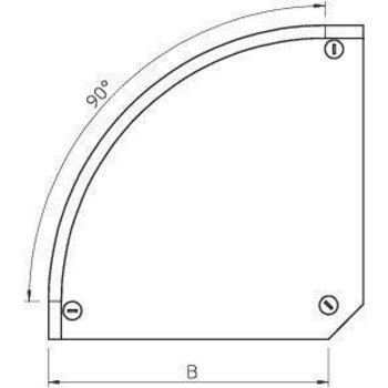 фото - Крышка для угла горизонтального 90град. осн.300 DFB 90 300 DD OBO 7130562
