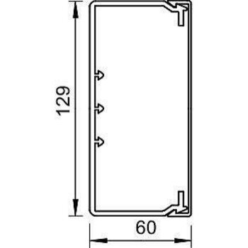 фото - Мини-канал 60х129 L2000 WDK60130RW бел. (дл.2м) OBO 6191223