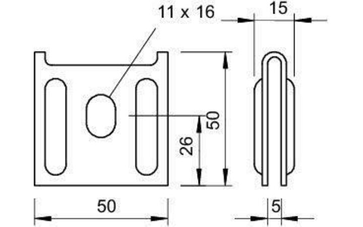 фото - Крепление для лотка провол. K 12 1818 FS OBO 6437109