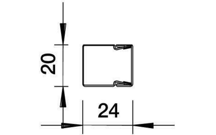 фото - Кабель-канал 20х24 L2000 сталь LKM20020RW оцинк. c пластм. покрытием бел. OBO 6248462