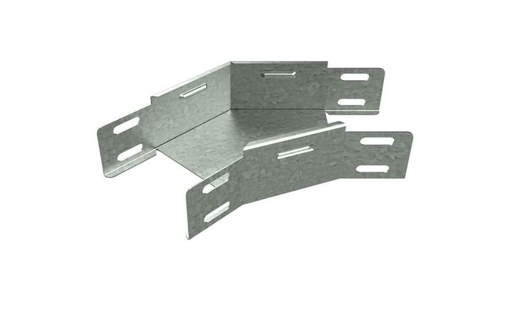 фото - Угол для лотка горизонтальный 45град. 200х100 сталь 1мм GL45-100-200 КМ LO0259