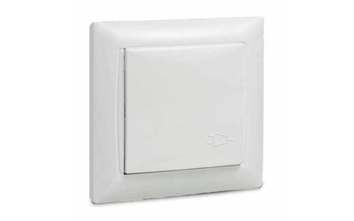 фото - Розетка 1-м VALENZO защ. крышка с заземл. 6114 бел. ASD / IN HOME 4690612006376