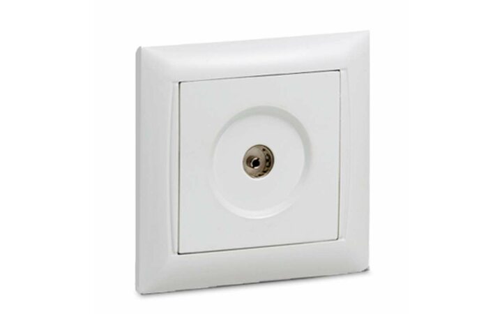 фото - Розетка телевизионная TV СП Valenzo 6027 16А IP20 бел. ASD / IN HOME 4690612006413