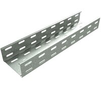 Лоток листовой перфорированный 100х100 L2000 сталь 0.7мм 'СТАНДАРТ' LPE100-100-0.7-2000 оцинк. КМ LO13250