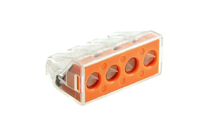 фото - Клемма строительно-монтажная СМК 773-174 4-проводная 2.5-6кв.мм с пастой (уп.50шт) PROxima EKF plc-smk-773-174