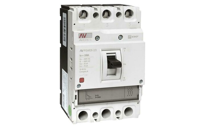 фото - Выключатель автоматический 3п 200А 35кА AV POWER-2/3 TR AVERES EKF mccb-23-200-TR-av