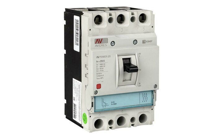 фото - Выключатель автоматический 3п 250А 35кА AV POWER-2/3 TR AVERES EKF mccb-23-250-TR-av
