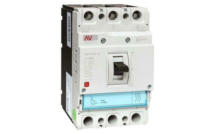 фото - Выключатель автоматический 3п 250А 50кА AV POWER-2/3 ETU2.0 AVERES EKF mccb-23-250-2.0-av