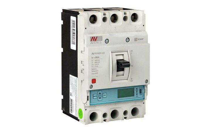 фото - Выключатель автоматический 3п 250А 50кА AV POWER-2/3 ETU6.0 AVERES EKF mccb-23-250-6.0-av