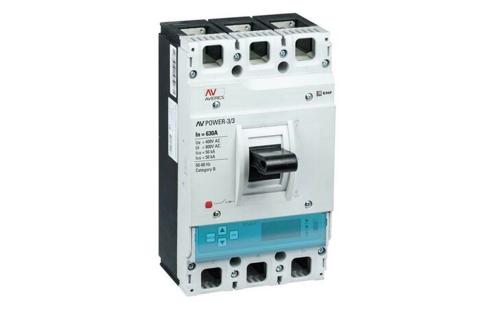фото - Выключатель автоматический 3п 630А 50кА AV POWER-3/3 ETU6.2 AVERES EKF mccb-33-630-6.2-av