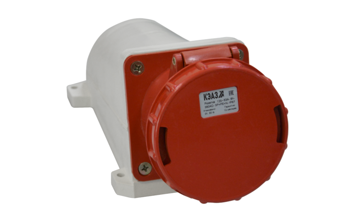 фото - Розетка 135 63А 6h 380AC 3P+PE+N IP67 для монтажа на поверхность КЭАЗ 241221