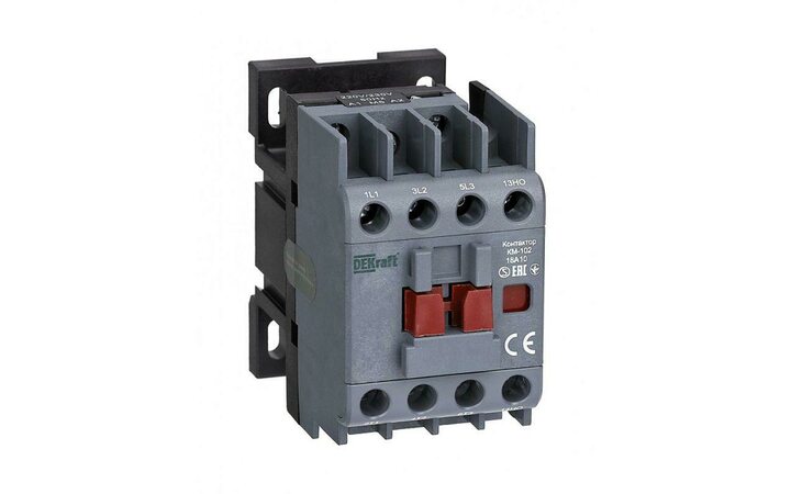 фото - Контактор КМ-102 3п 18А кат. 230В AC 1НО AC-3 AC-4 DEKraft 22003DEK