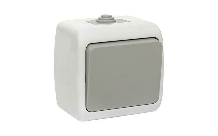 фото - Выключатель 1-кл. ОП Мурманск 10А IP54 сер. EKF EFV10-021-30-54