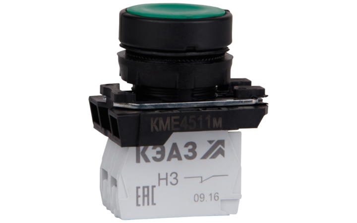 фото - Кнопка КМЕ4501м-красный-0но+1нз-цилиндр-IP54 КЭАЗ 273452