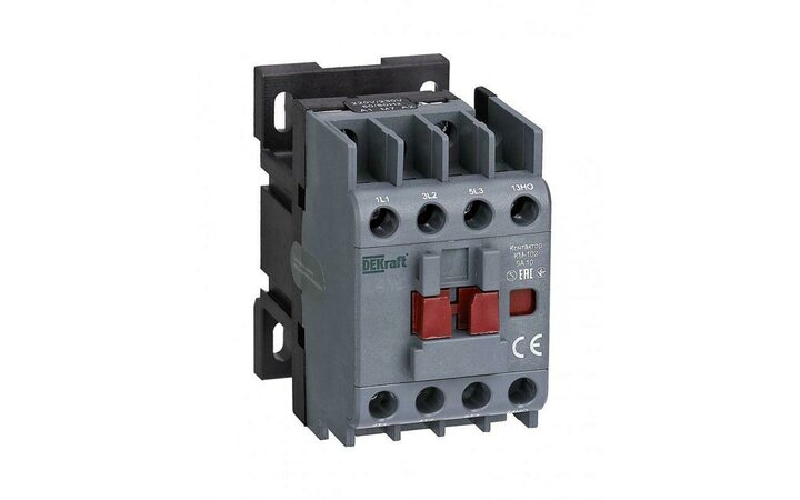 фото - Контактор КМ-102 9А кат. 24В AC 1НО AC-3 AC-4 DEKraft 22065DEK