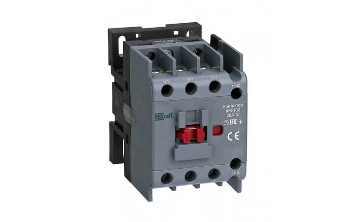 фото - Контактор КМ-102 25А кат. 24В AC 1НО AC-3 AC-4 DEKraft 22089DEK