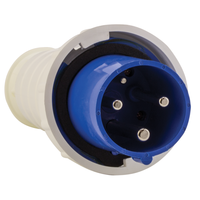 Вилка переносная 033 63А 2P+PE 220В IP67 EKF ps-033-63-220