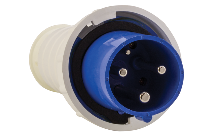 фото - Вилка переносная 033 63А 2P+PE 220В IP67 EKF ps-033-63-220