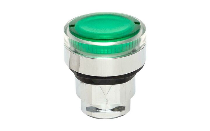 фото - Механизм кнопки исполнительный XB4 зел. плоский возвратный без фиксации с подсветкой PROxima EKF XB4BW-G
