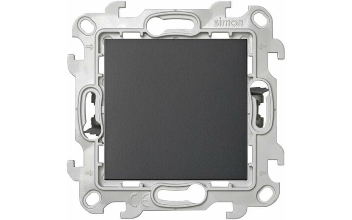 фото - Переключатель проходной 1-кл. 1п 2мод. СП Simon 24 10А IP20 Push&Go механизм графит Simon 2420251-038