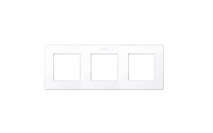 фото - Рамка 3-м Simon24 бел. 2400630-030