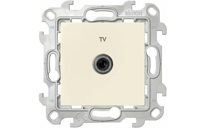 фото - Розетка телевизионная одиночная TV СП Simon 24 IP20 механизм сл. кость Simon 2450477-031