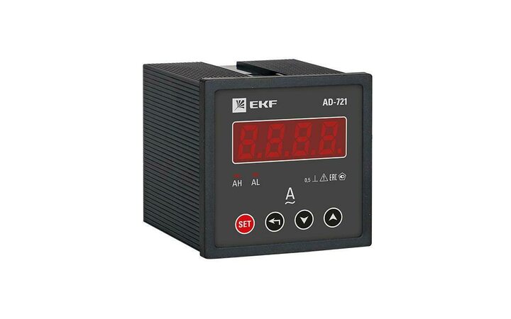 фото - Амперметр цифровой AD-721 1ф на панель 72х72 EKF ad-721