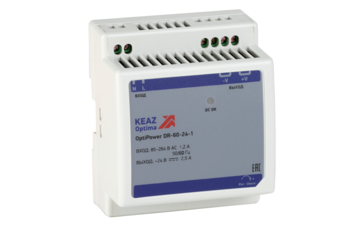 фото - Блок питания OptiPower DR-60-24-1 КЭАЗ 284546