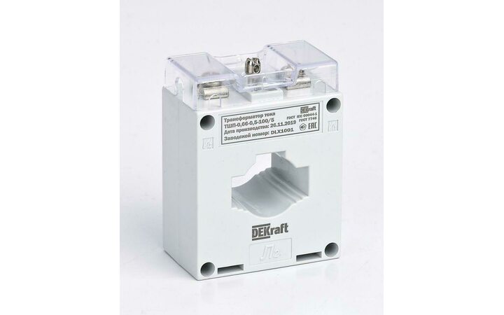 фото - Трансформатор тока ТШП-0.66 0.5S 200/5 5В.А d30мм DEKraft 50104DEK