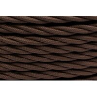 Провод ретро 3х1.5 матов. корич. (уп.150м) Bironi B1-434-72-150