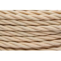 Провод ретро 2х2.5 матов. зол./песочн. (уп.50м) Bironi B1-425-719-50