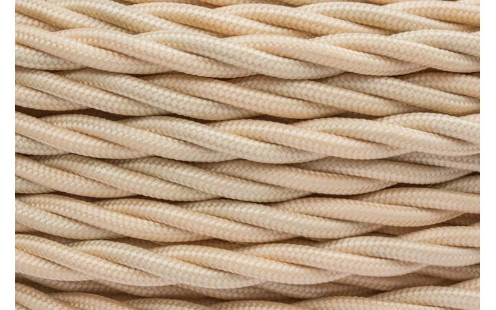 фото - Провод ретро 2х2.5 матов. зол./песочн. (уп.50м) Bironi B1-425-719-50