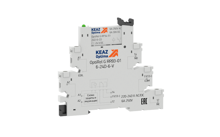 фото - Розетка для реле OptiRel G RR93-01-220-240U-6-V КЭАЗ 281162