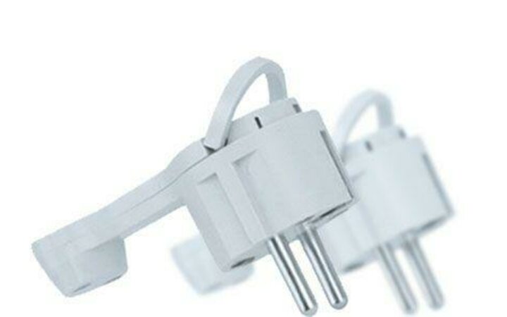 фото - Вилка плоская 61 365 NCA-PL06-16A-E-WH с заземл. бел. Navigator 61365