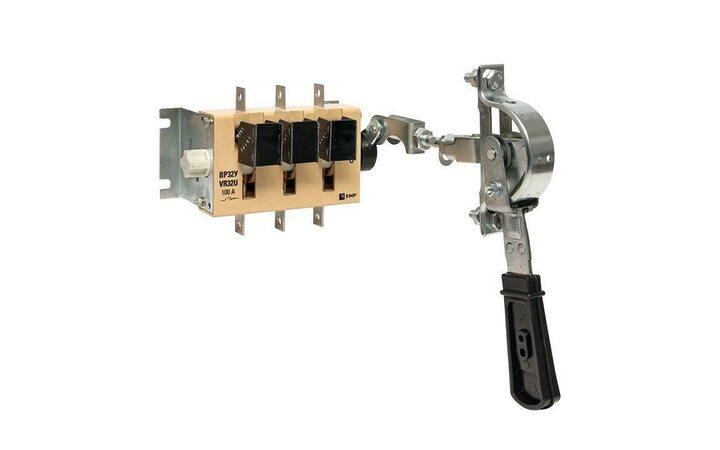 фото - Выключатель-разъединитель ВР32У-31A31240-R 100А 1 напр. с дугогасит. камерами с передней смещенной рукояткой MAXima EKF uvr32-31a31240-r