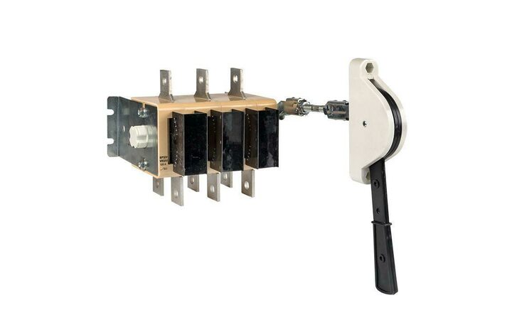 фото - Выключатель-разъединитель ВР32У-39A71240-R 630А 2 напр. с дугогасит. камерами с передней смещенной рукояткой MAXima EKF uvr32-39a71240-r