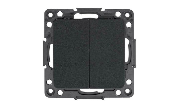 фото - Переключатель проходной 2-кл. Стокгольм 10А механизм черн. PROxima EKF EZV10-027-10