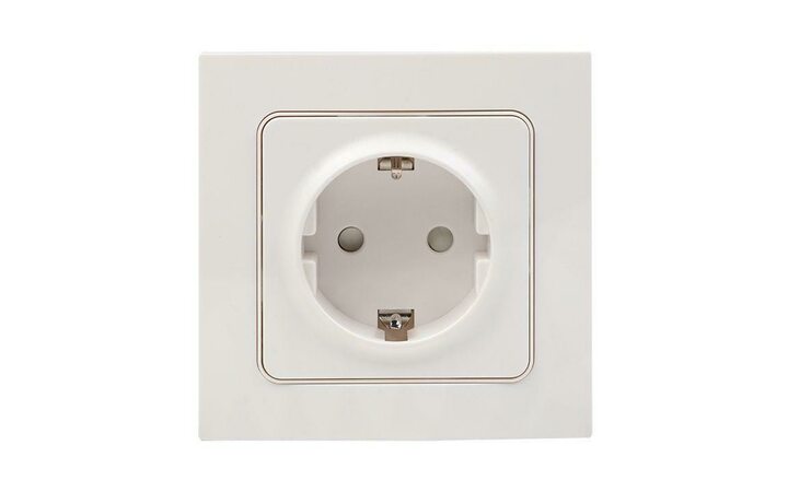 фото - Розетка 1-м СП Стокгольм 16А IP20 с заземл. защ. шторки бел. PROxima EKF EXR16-028-10