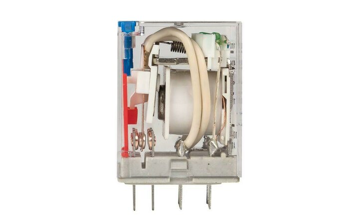 фото - Реле промежуточное RPAt 22/3 10А 24В DC с кнопкой и мех. индикацией AVERES EKF rpat-22-3-24DC