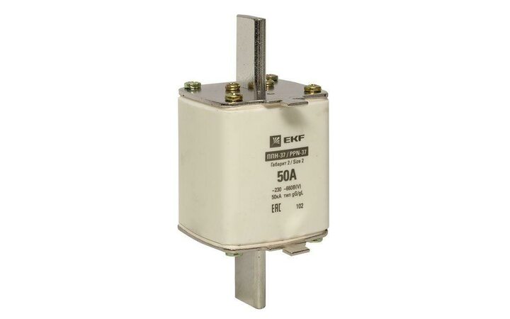 фото - Вставка плавкая ППН-37 400/50А габарит 2 PROxima EKF fus-37/400/50