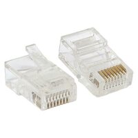 Коннектор RJ-45 неэкранированный 8P8C 30мкд кат.5e универс. (уп.50шт) TeraLINK PRO EKF TRP-PLUG-5EUTP-50